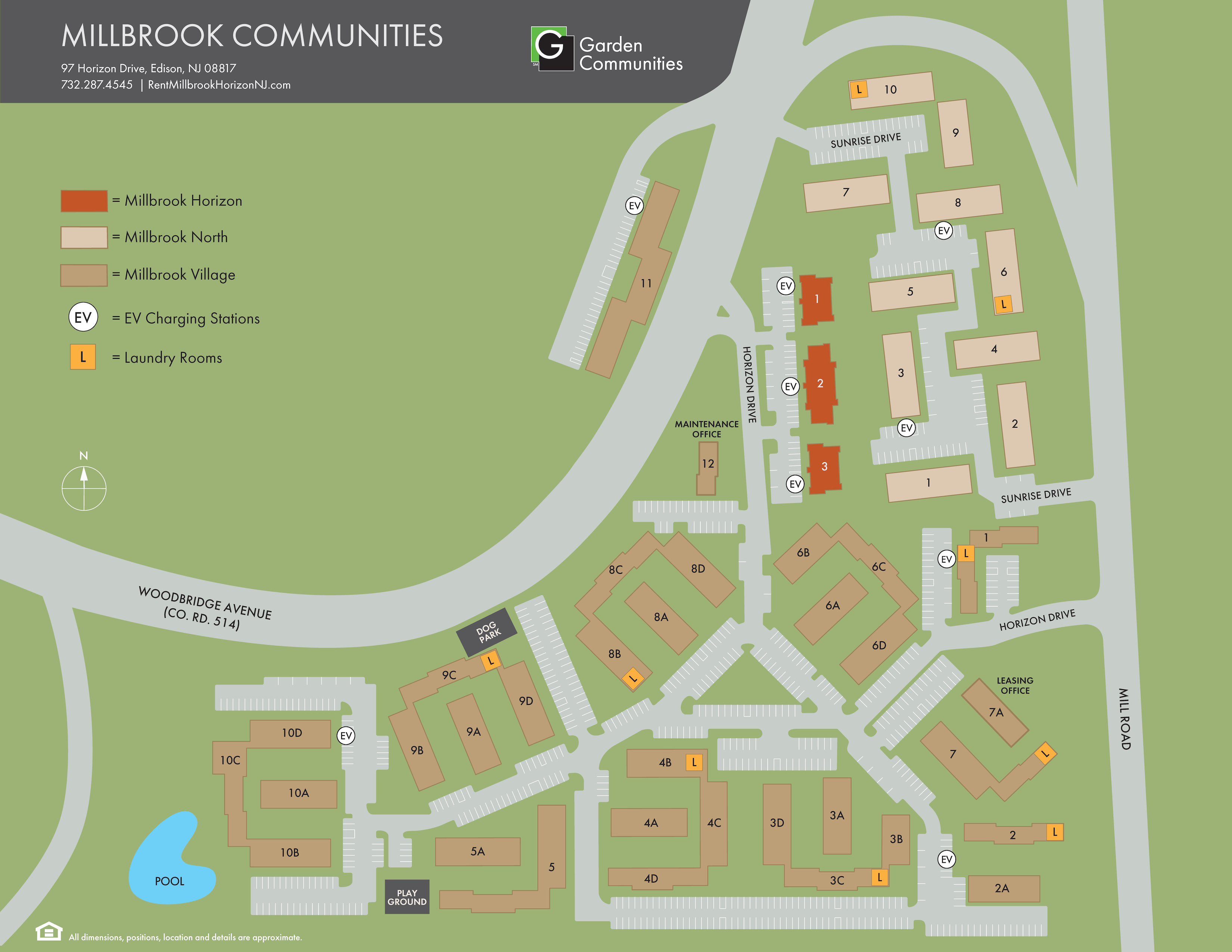 Millbrook Village North 1 2 BR Apts For Rent In Edison NJ Millbrook Site Plan 5 20 2 