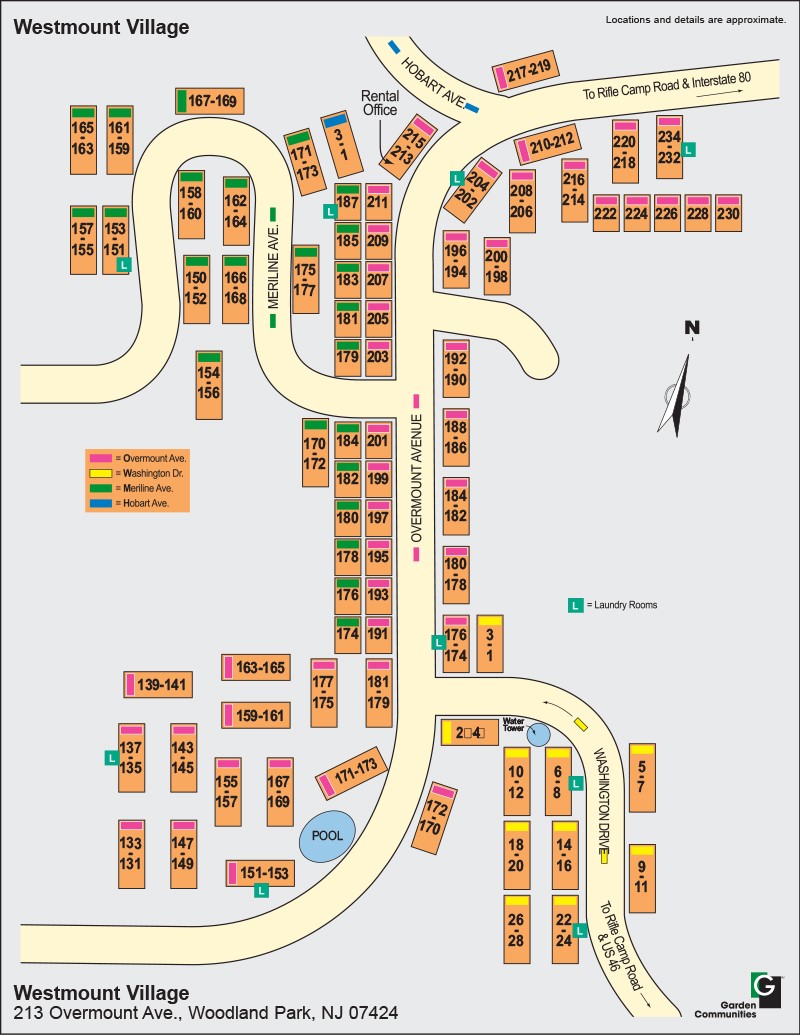 Westmount Village 1 & 2 Bedroom Apts in Woodland Park, NJ